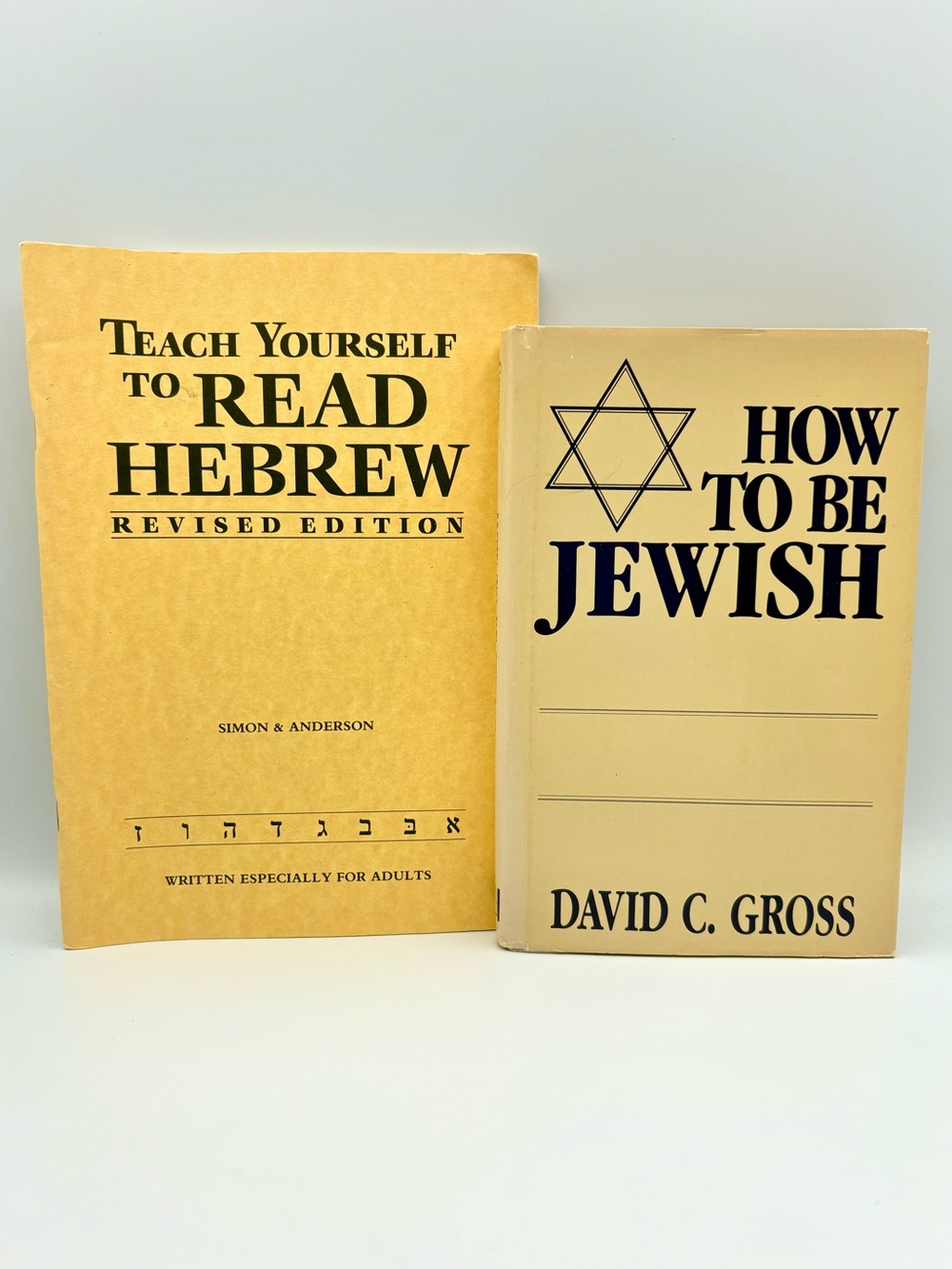 Books: How To Be Jewish (by David C. Gross) & Teach Yourself To Read Hebrew
